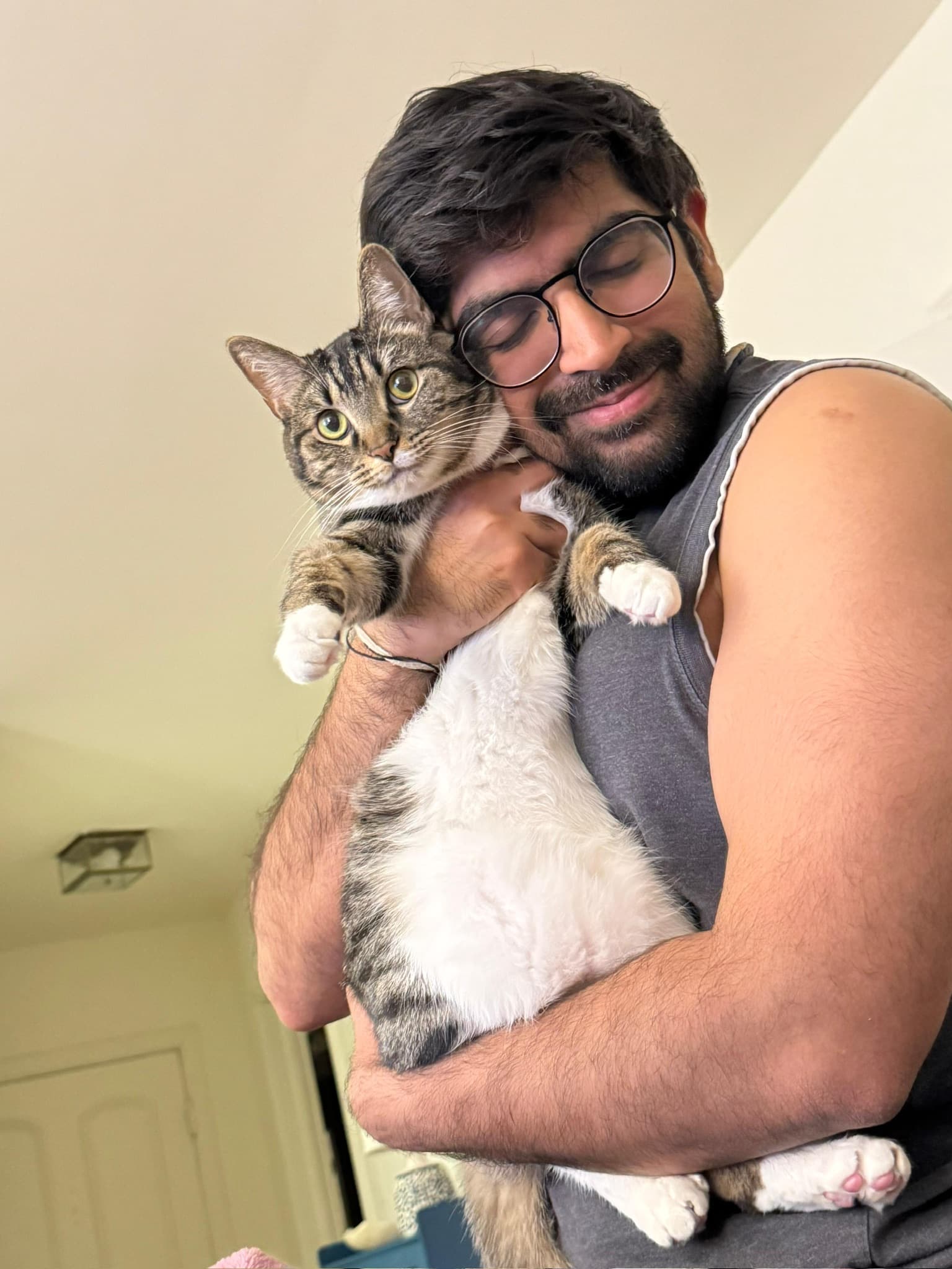 Me and my cat.